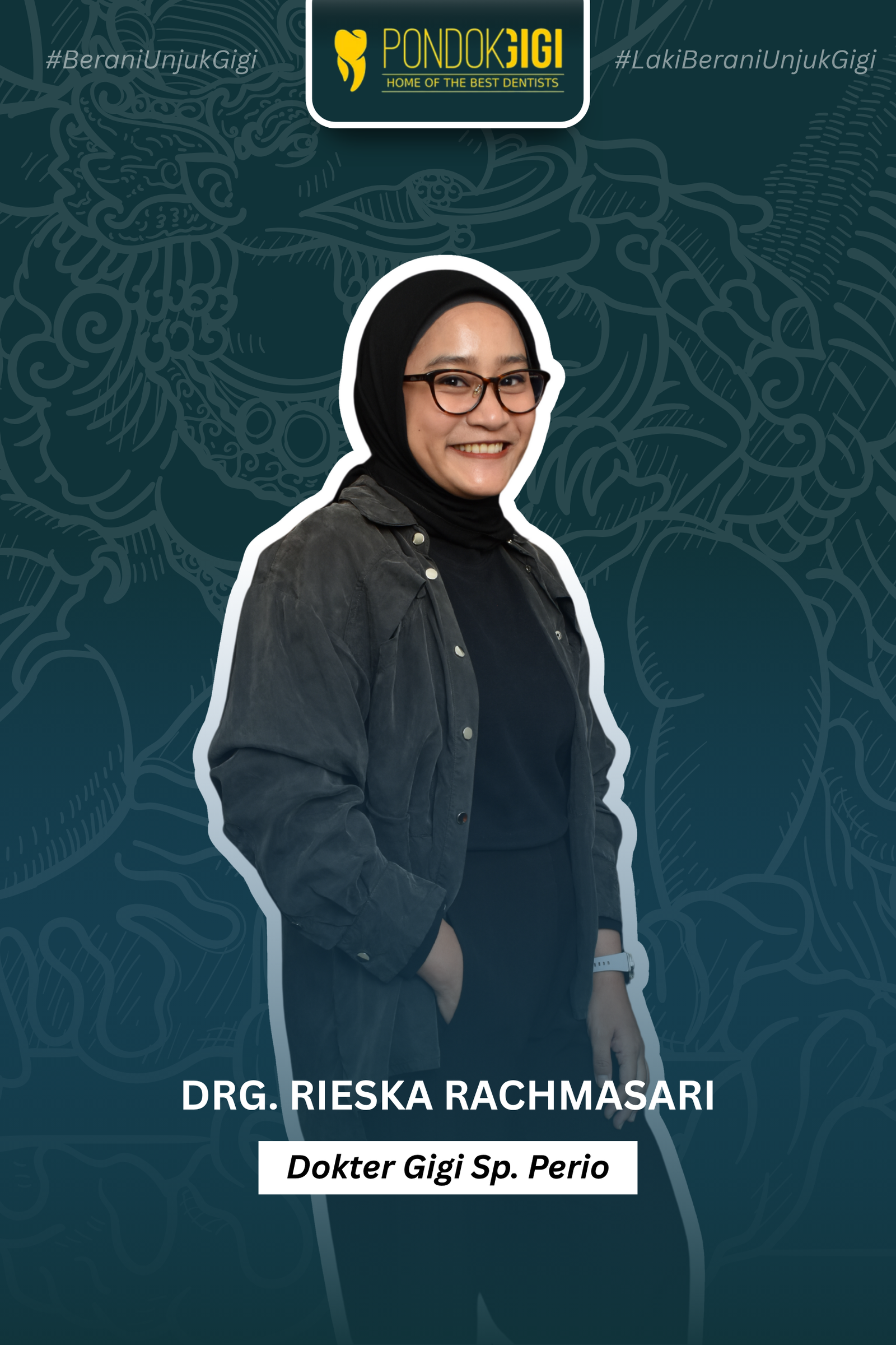 Dokter gigi Pondok Gigi sedang memeriksa pasien dengan ramah di ruang praktik modern dan nyaman.