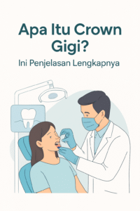 gambar crown gigi porselandipasang oleh dokter gigi di jakarta