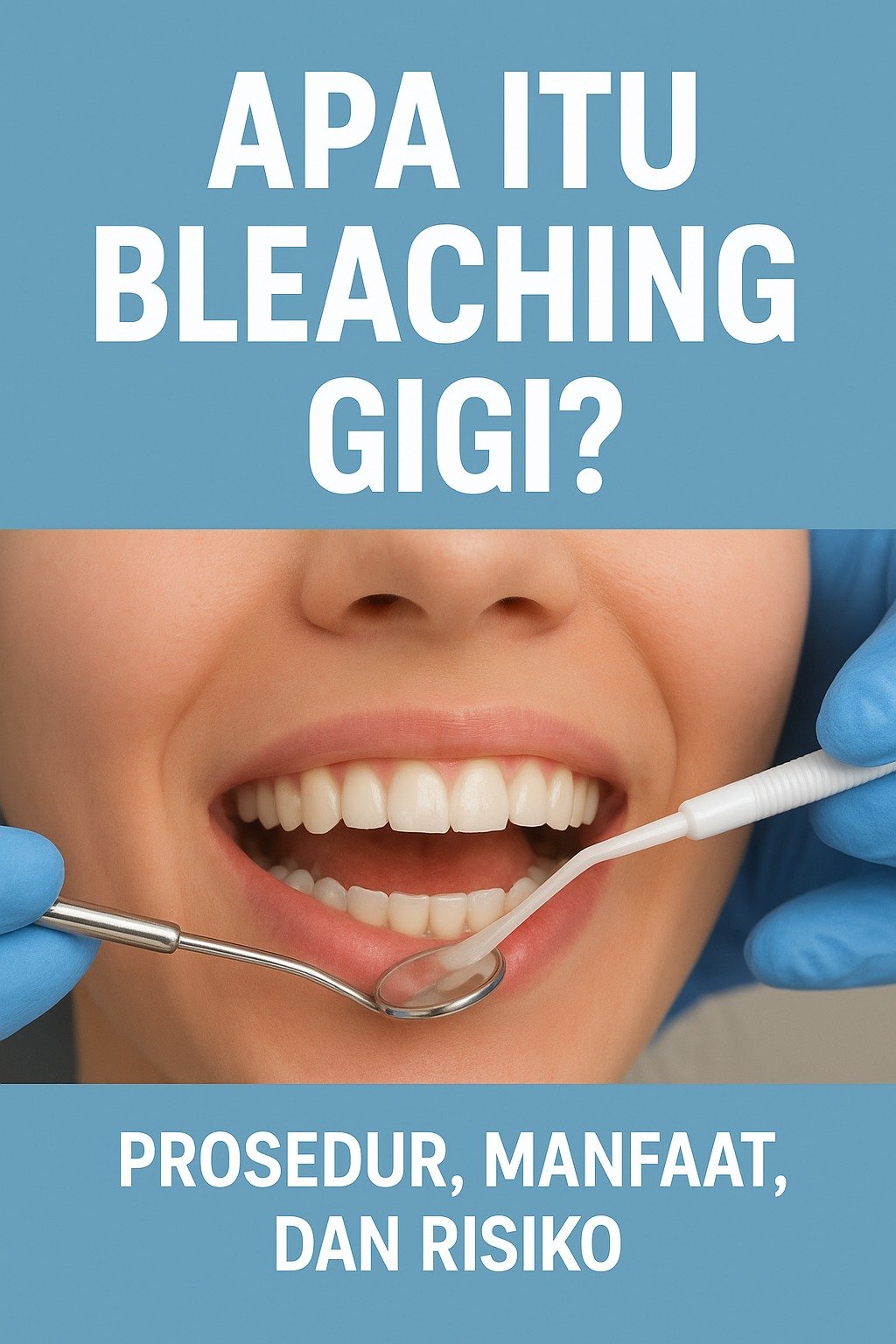 Ilustrasi edukasi tentang bleaching gigi untuk pemula