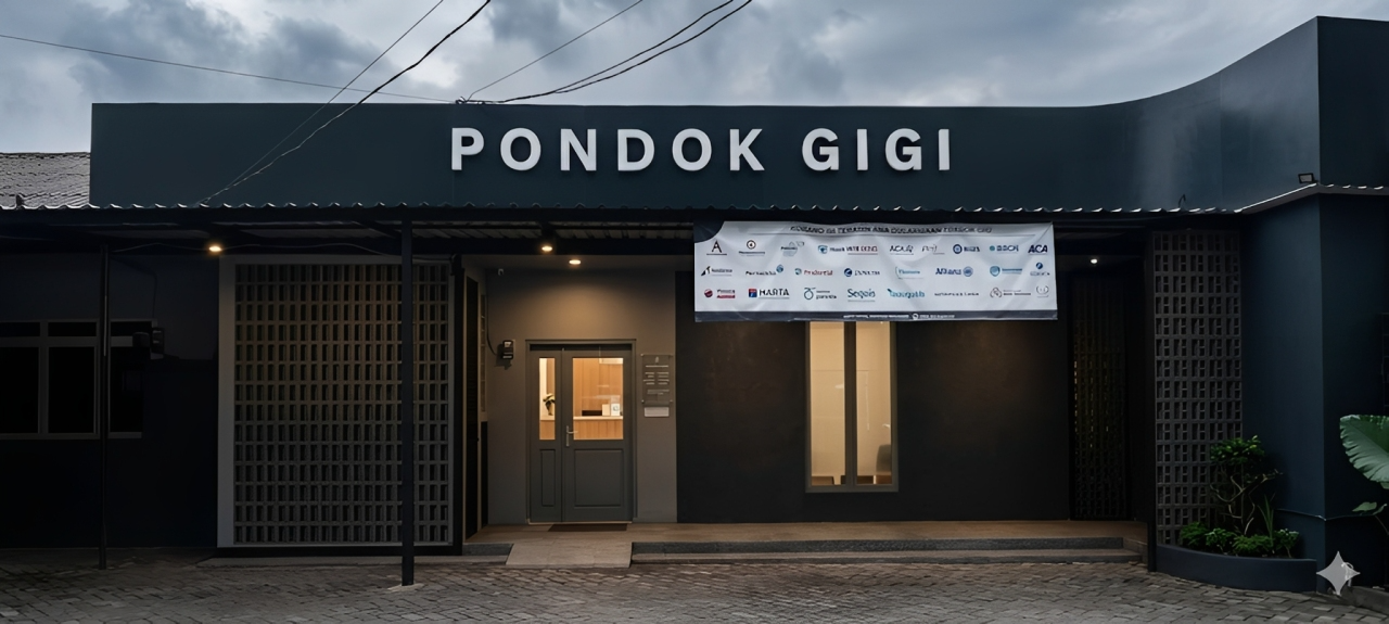 Klinik utama Pondok Gigi di Antasari Jakarta Selatan dengan fasilitas modern dan nyaman.